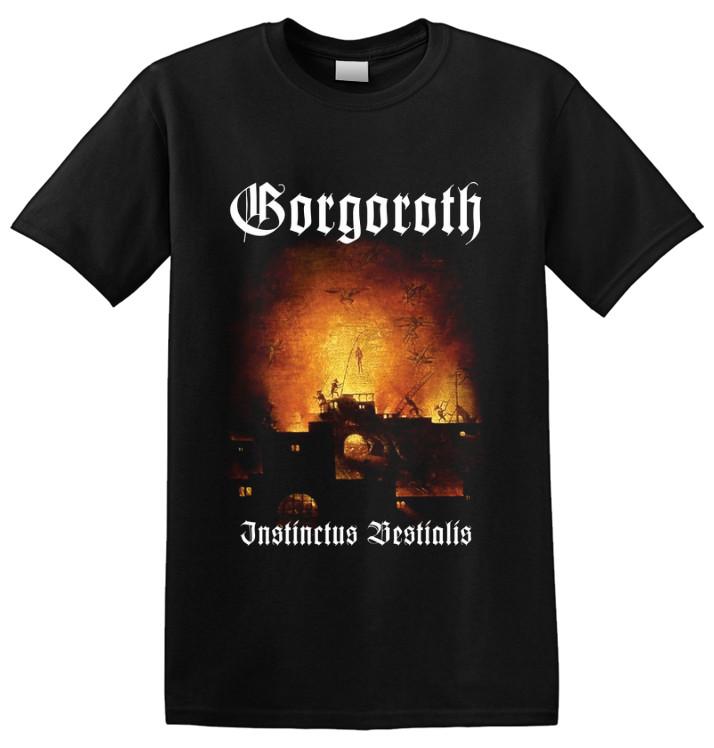 GORGOROTH -  Instinctus Bestialis White Logo  T-Shirt L
