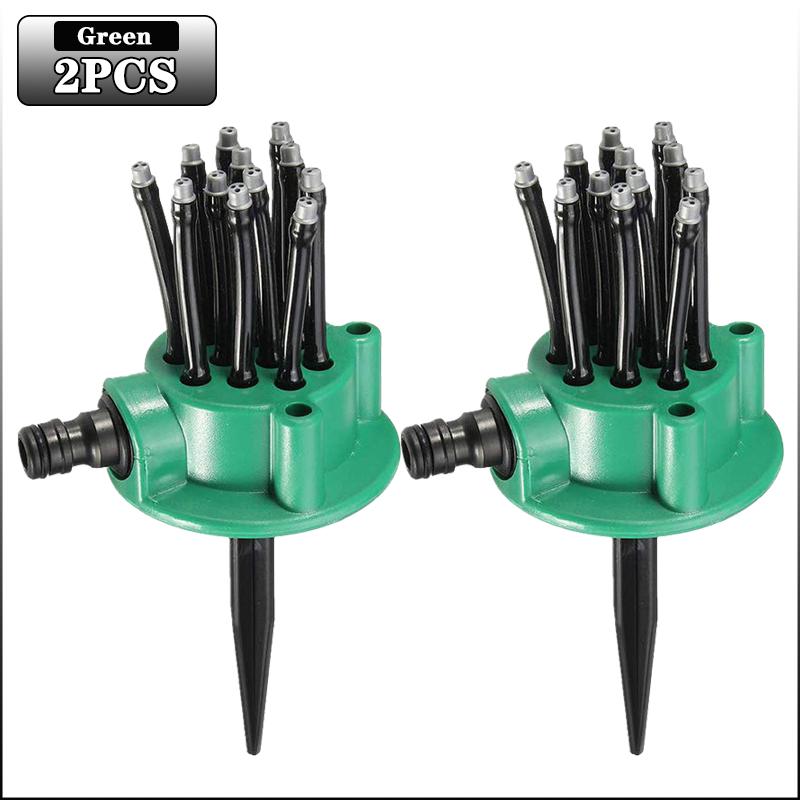 1/2/3PCS 360 Degree Automatic Garden Sprinklers WateringGrassLawn RotaryNozzle RotatingWater Sprinkler System GardenSupplies Spr