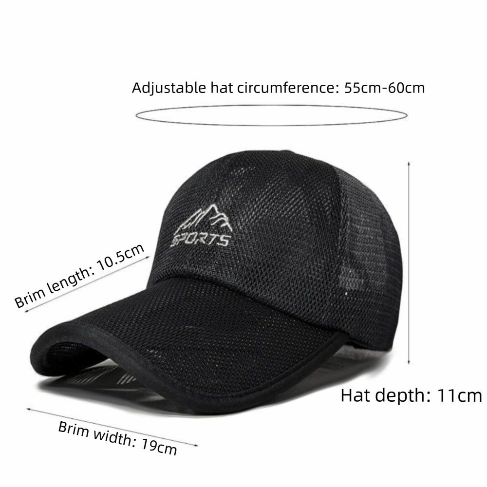 Adjustable Golf Mesh Hat Breathable Cozy Tide Hat Lightweight Mesh Baseball Cap Fishing