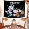 Personalized Cuphead Background Tapestry,Custom Name Birthday Party,Multifunctional Wall Decoration for Home Decor,Various Occasions