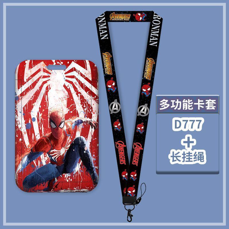 Anime Characters Card Holder Lanyard Keychain ID Credit Bus Card Cover Hang Rope Lariat Lanyard Key Rings Fans Gifts