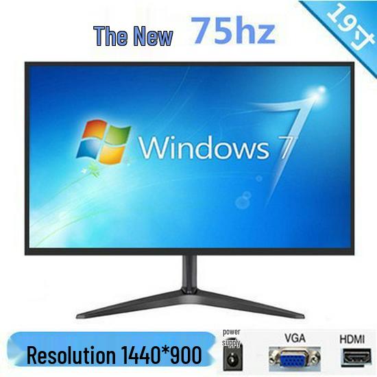 Frameless LED Computer Monitor: 19-27 Inch, Flat & Curved HD LCD Screen
