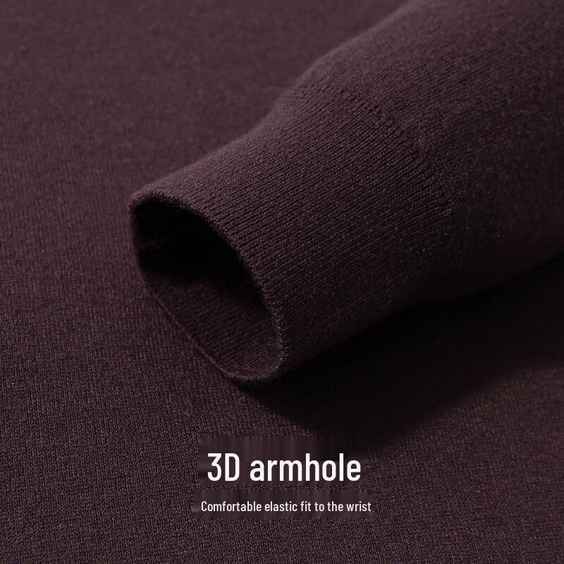 Hodo Men's Machine-Washable Silk-Wool Blend Stand Collar Sweater