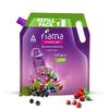 Fiama Body Wash Shower Gel Blackcurrant & Bearberry, 1.4L Bodywash Refill Value Pouch for Women & Men with Skin Conditioners for Radiant Glow, Skin Fr