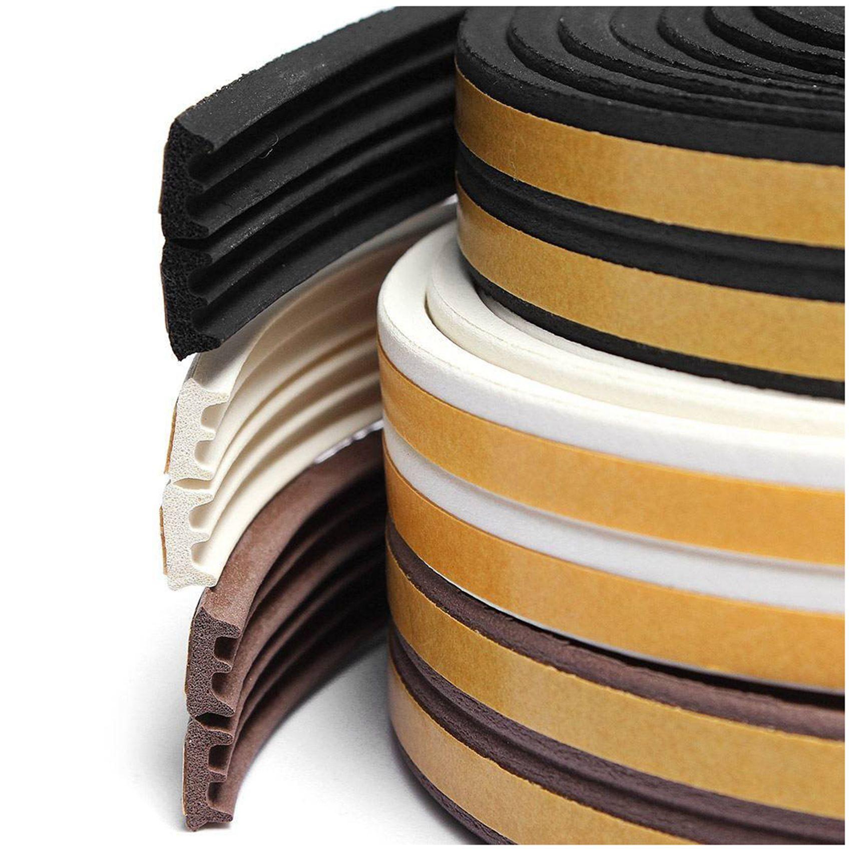 A84E-2X E Type Window Seal Door Seal Rubber Seal Gasket Strip Sealing Tape 5M Black