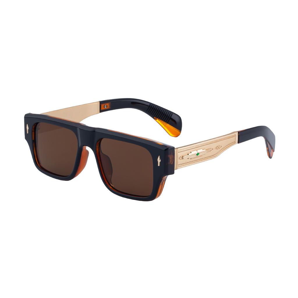 JYL TS Men's Retro Square Polarized - Unique Sun-Protective ZS-98355P