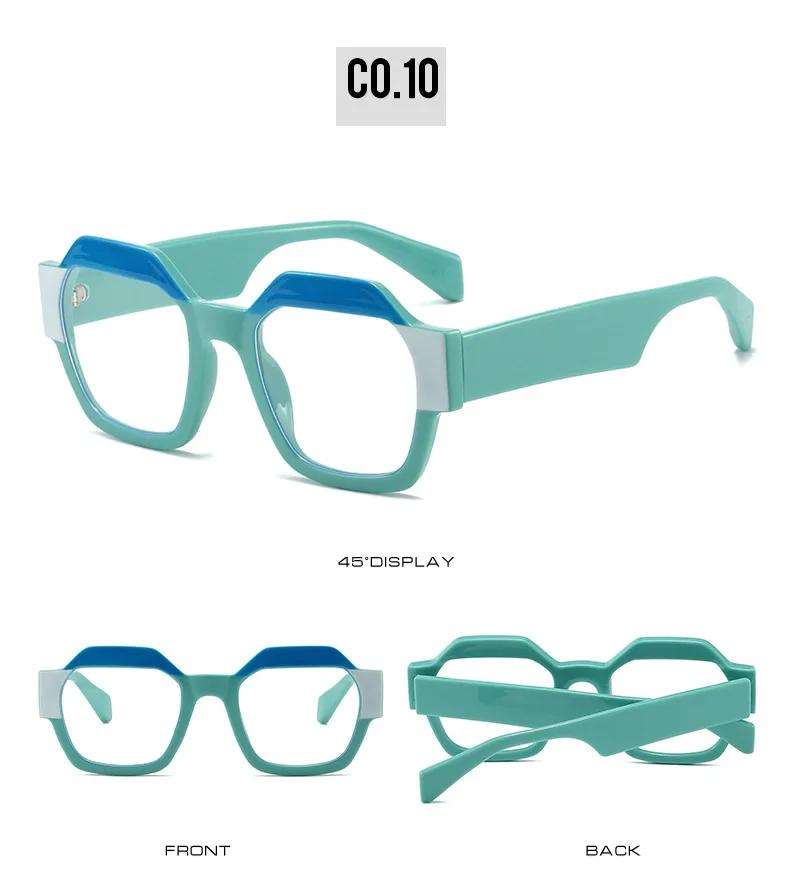 New Vintage Big Square Sunglasses Women Men Fashion Retro Thick Edge Frame Luxury Male Sun Glasses Shades Uv400 Eyeglasses