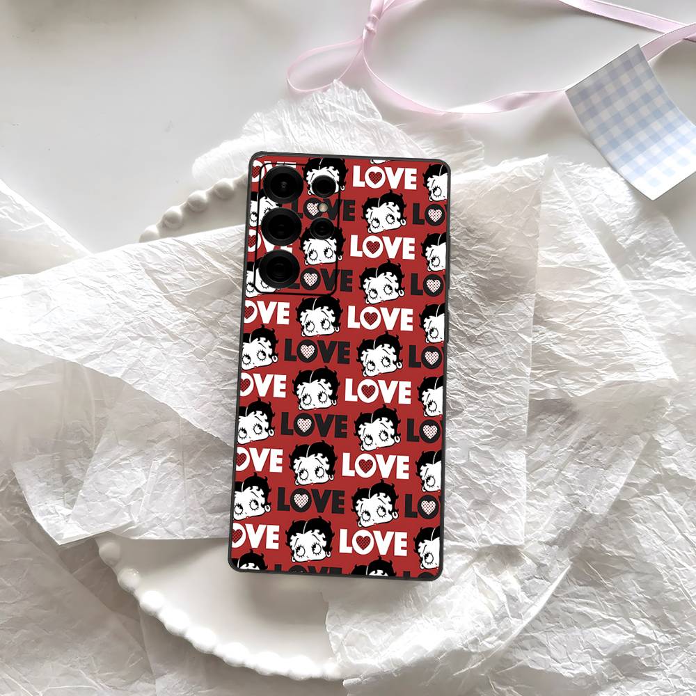 

Anime B-Bettys B-Boops Phone Case For Samsung S 24 Fe 25 Ultra Plus 20 Lite 21 30 22 23 24 22 Ultra 5G Fundas Samsung S23 ULTRA 5G