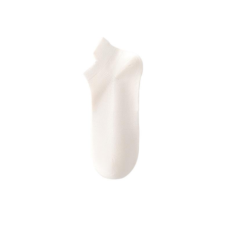 Men's Spring and Summer Thin Ear Lifting Sports Antibacterial Deodorant Sweat Absorber Cotton Mesh Boneless Socks