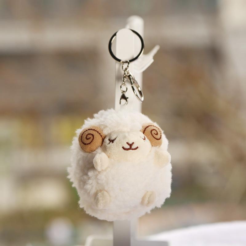 Kawaii Sheep Doll Keychain Plush Toy Pendant