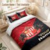 Custom Name Bedding Set 3 PiecesSunderland FC Print Duvet Cover + 2 Pillowcases Soft Bed Decor