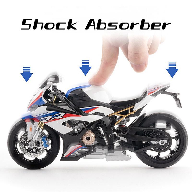 1/9 Escala S1000RR Liga Motocicleta Modelo Diecast Carro Som Luz Amantes de Carro Coleção Crianças Presente de Aniversário Brinquedos de Metal para Meninos