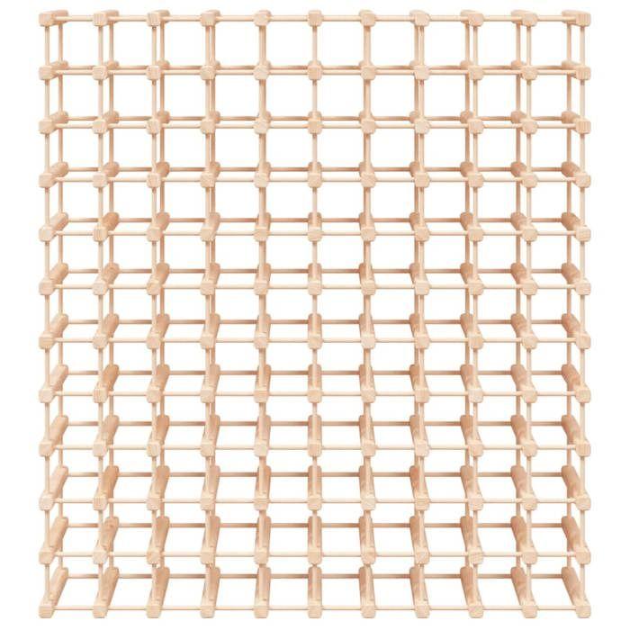 VidaXL Wine Rack for 120 Bottles 112.5x23x123.5 Cm Solid Pine 353754