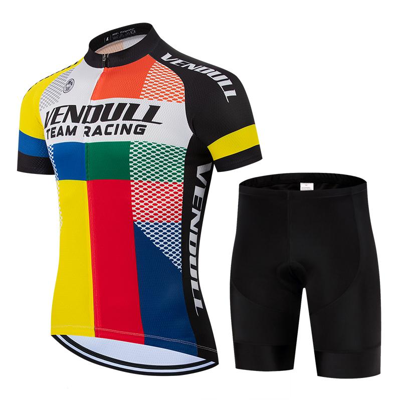 Set Maglia Ciclismo 2026 Uomo Manica Corta Abbigliamento Ciclismo Uniforme Bici MTB Ropa Maillot Ciclismo Estivo Abbigliamento Bici da Strada