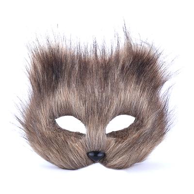 Frauen Plüsch Fuchs Maske Halloween Karneval Kostüm Party Requisiten Nette Fuchs Maske
