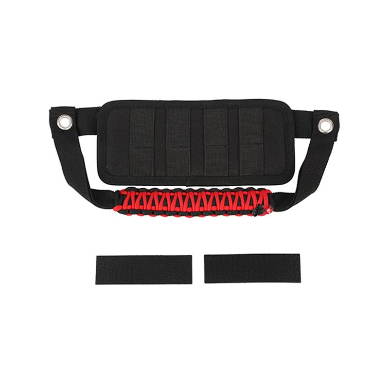 

Front Door Roof Top Grab Handle Molle Panel Storage Organizer For Ford Bronco 2025-2025 Car Interior Accessories чорний