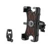 BeGrit Bicycle Phone Handlebar Mechanical Secure Compatible with Road Cross and City Bikes Holder, Mount, One-Touch Attachment, Lock, Four-Pawl