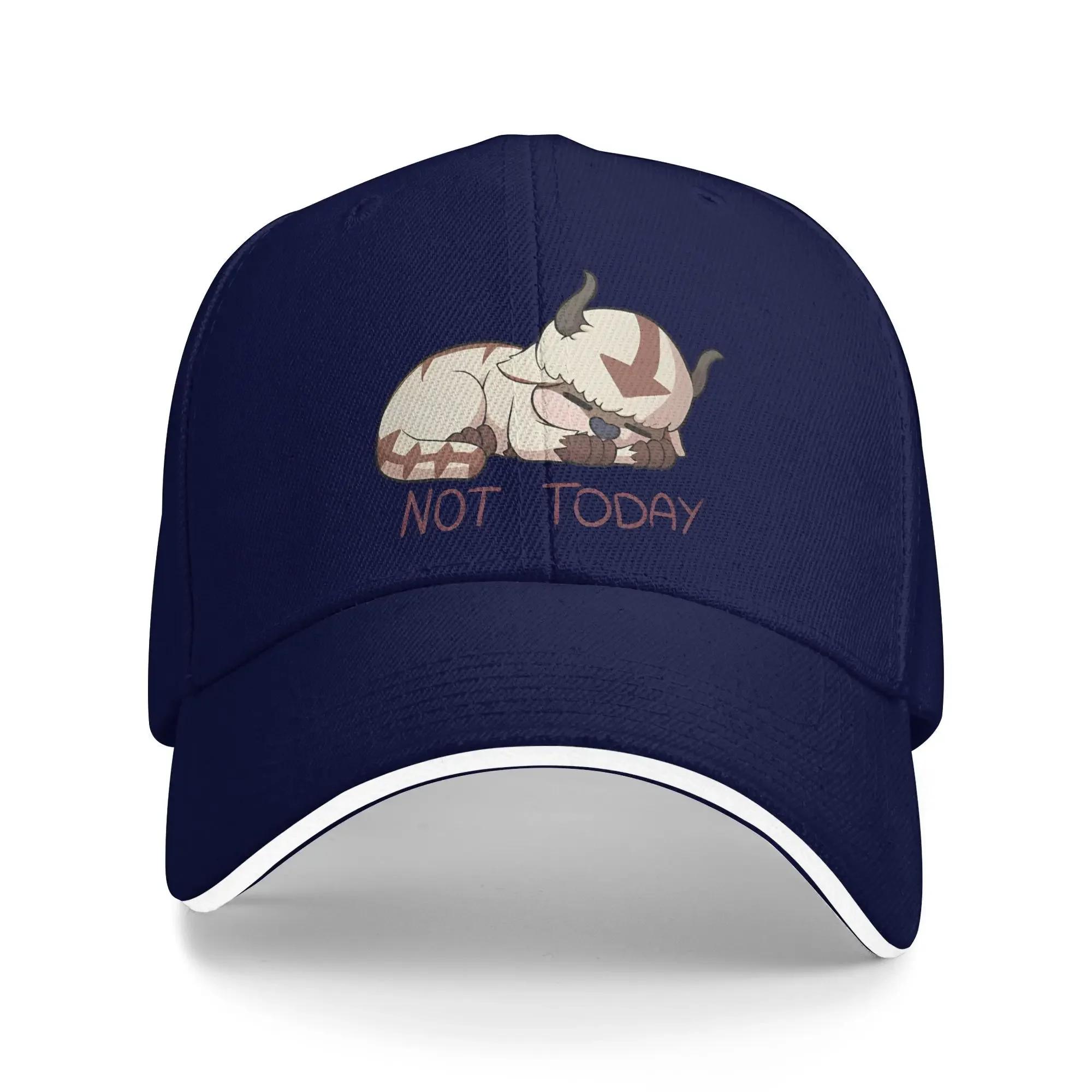 

aAppa Not Today Baseball Caps Retro The Last Airbender Sandwich Caps for Men Women Breathable Sun Hat Sport One Size