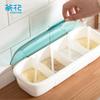 4-Compartment Plastic Seasoning Box with Spoons