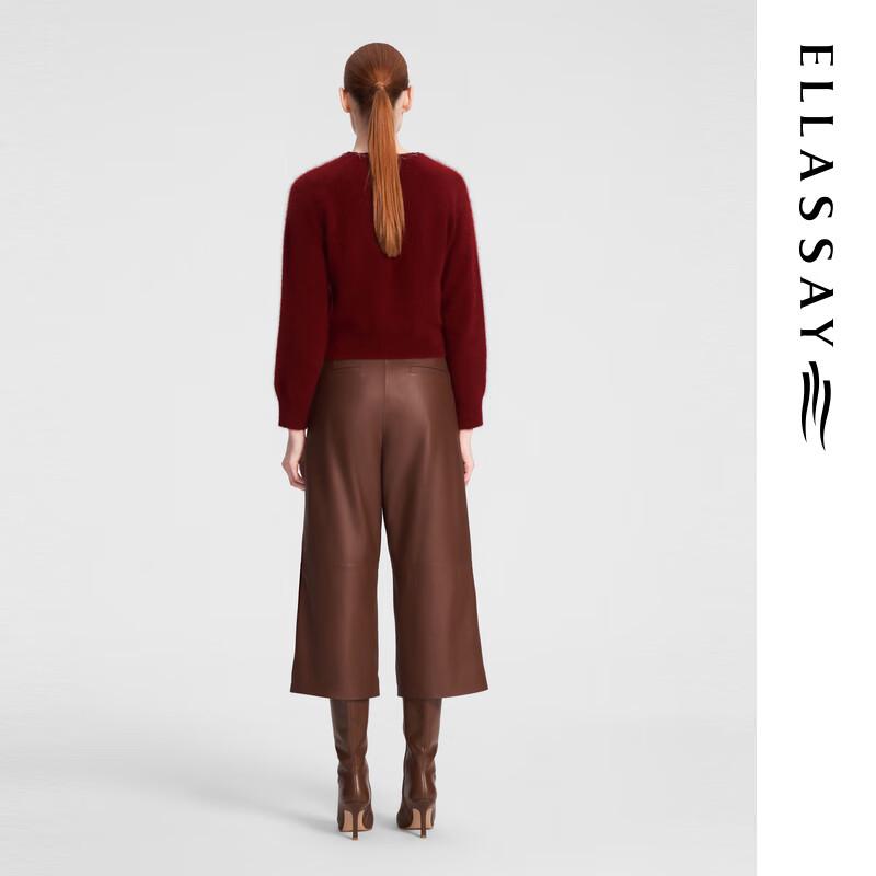 ELLASSAY Women's Cashmere Blend Long-Sleeve Sweater