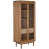 Vitrine - HOME ESPRIT - Multicolore - 80 X 45 X 190 Cm - 2 Portes - Bois Massif