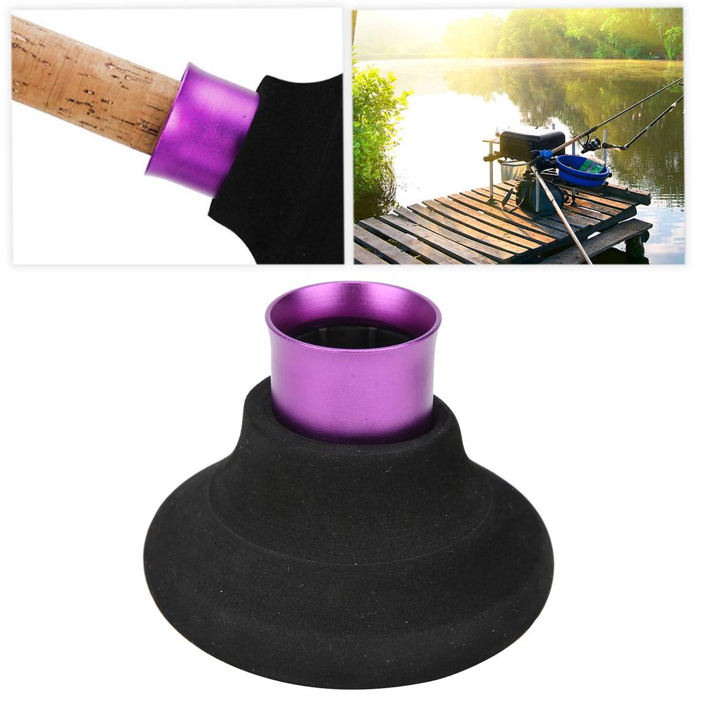 Fishing Rod Butt Cushion Support Equipment Pole NonSlip Stand Fixing Holder Bracket(L )