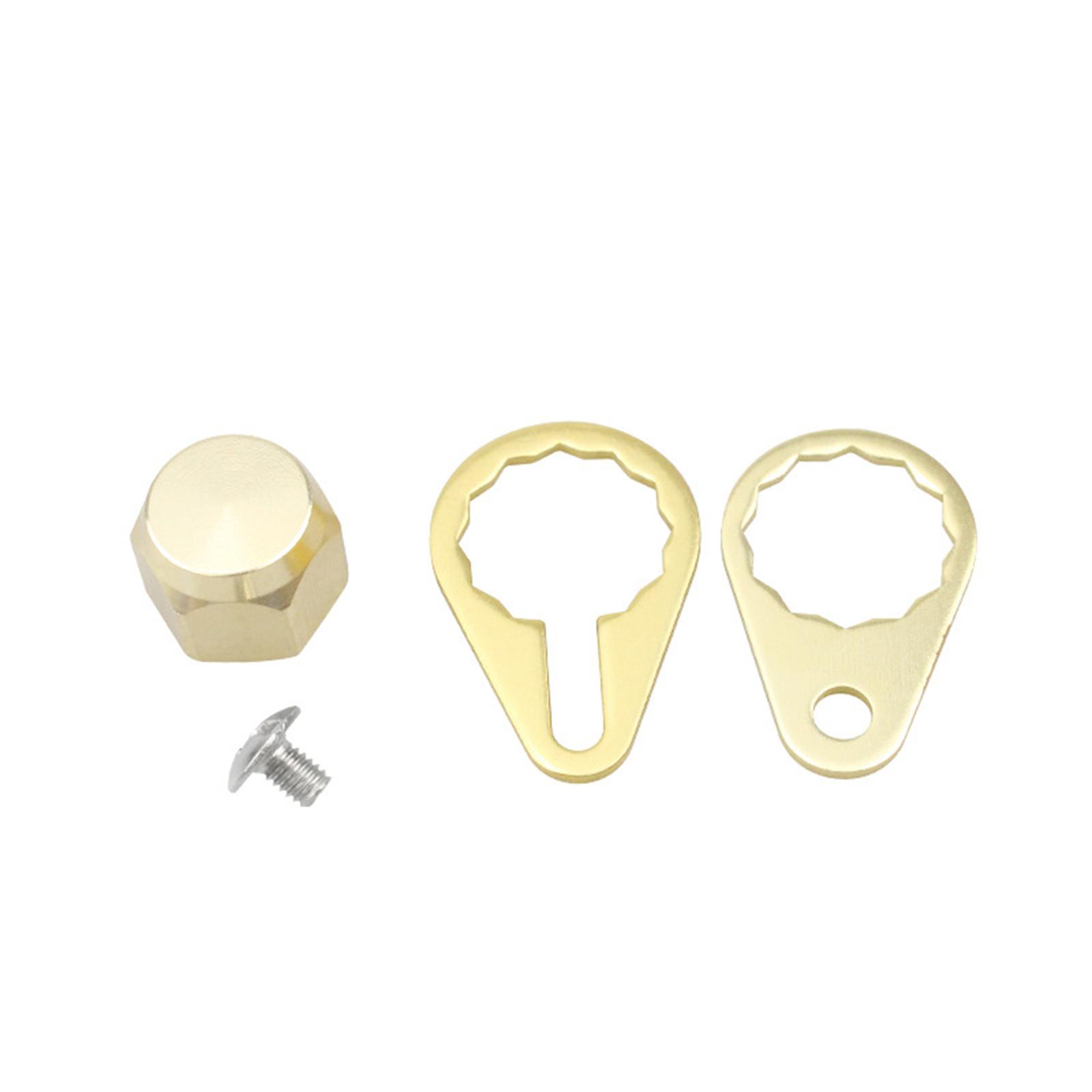 

Комплект фиксирующих пластин для ручки рыболовной катушки, колпачки для винтов и гаек, фиксирующая пластина из алюминиевого сплава, крышка подшипника 8left золотой