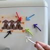 6Pcs Creative Arrow Balloon Whiteboard Message Holder Fridge Magnet Refrigerator Magnet Sticker for Home Kitchen Decorations