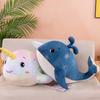 Marine Soft Bodied Animal Whale Plush Toy Cartoon Children Holiday Gift Doll