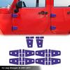 For JK 2007-2018 Jeep Wrangler Door Hinge Cover & Hood Hinge Trim Sticker Purple