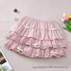 Sweet White Puffy Lace Ballet Skirt - Petite, High Waist, Elastic Waistband