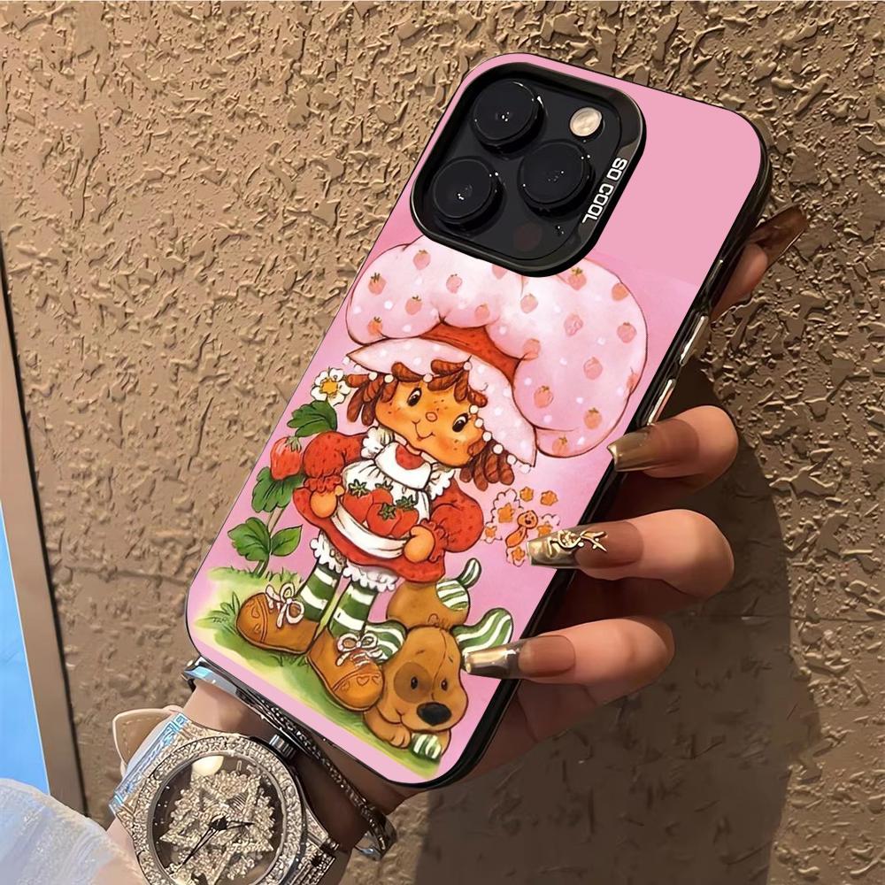 S-Strawberry S-Shortcakes Phone Case  Phone Case For iPhone 14 16 15 11 12 13 Pro Max Mini Plus Shockproof Cover