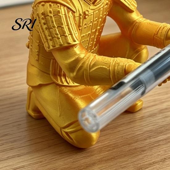 Abstract Knight Desk Organizer Terracotta Warrior Decor, 3D Printed Soldier Pen Stand for Holder Office, Creative Ancient Pencil Holder, Home
