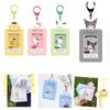 Cute Pvc Cartoon Keychain Holder With Photo Slot And Coin Pocket