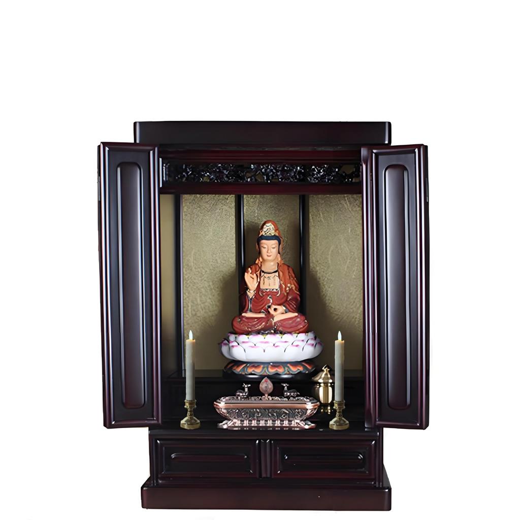 QBeau Electric Candles for Buddhist Altars, Set of 2, with Candlestick, LED Candles, Flameless, Safe and Secure