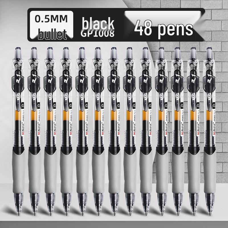GP1008 Press-Type Gel Pen, Water-Based Ink for Students' Exams, Blue/Black/Red, Ideal for Teachers
