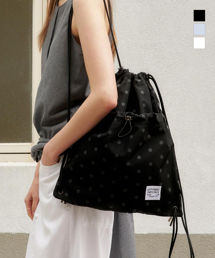 Nuart Studio Dottie Pocket Gym Bag String Bag_3Colors