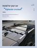 Highlander Crown Lu Fang Roof Crossbars: Thick Aluminum Luggage Rack for 22 Models