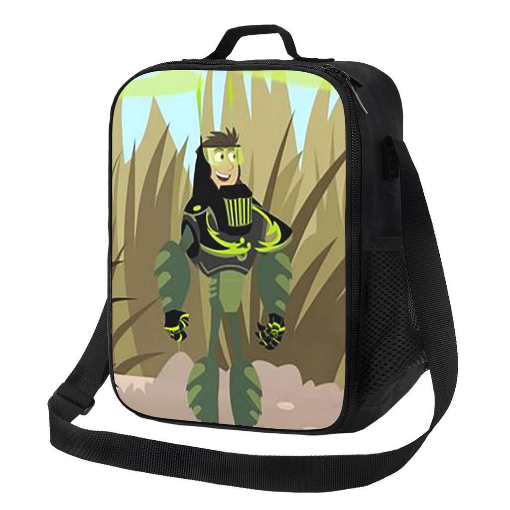 Pattern Logo Wild Kratts Insulated Lunch Bag for Women Bento Storage Food Boxes Portable Container Cooler Thermal Lunch Box Tote