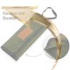 Camping Utensil Bag Portable Polyester Roll Up Pouch Bag Tableware Storage Hanging Bag for Forks Spoons Chopstick for Cooking