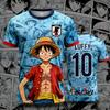Japan One Piece Luffy T-shirt Football Jersey Men T-shirt Kids Football Special Jersey Kit Adult Women's  Sweatshirt