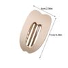Matte Hair Claws Oval Hairpin Korean Style Barrettes  Women