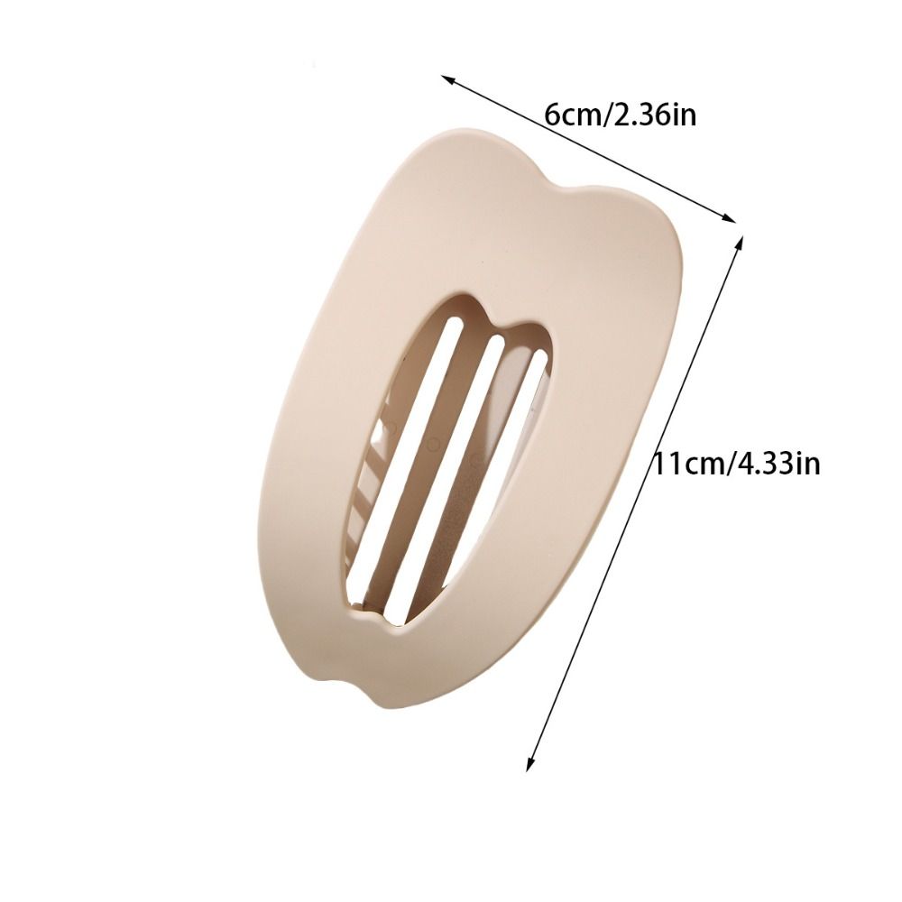 Matte Hair Claws Oval Hairpin Korean Style Barrettes  Women