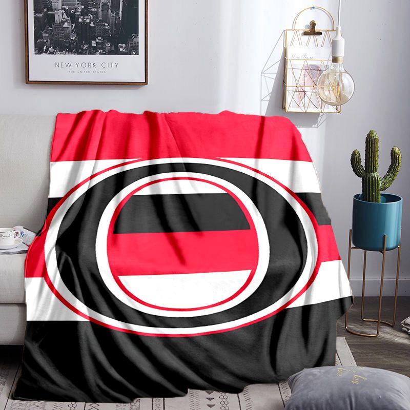 Senators Heritage Throws Blanket Flannel Blankets Plush for Couch Bed Gifts for Men Women Travel picnic blanket Christmas fan gifts