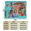 Music Band Gorillaz Punk Rock Warm Soft Blanket Travel Plush Throw Blanket Fluffy Bedroom Flannel Bedspread Sofa Bed Cover