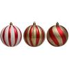 3/2/1Pcs Pumpkin Balls Christmas Tree Ornament Plastic DIY Crafts Painted Christmas Gifts Boxes Pendant New Year Pendant