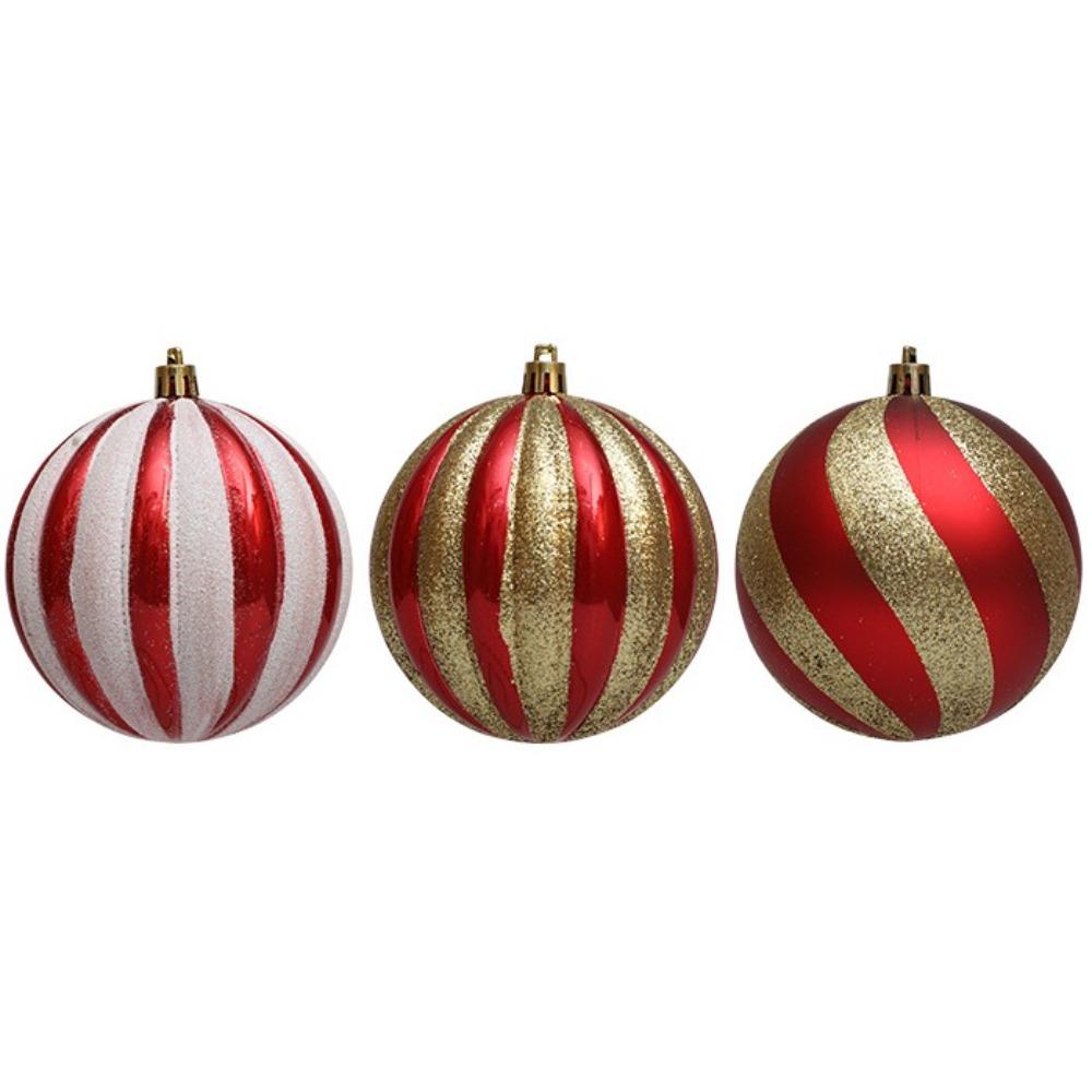 3/2/1Pcs Pumpkin Balls Christmas Tree Ornament Plastic DIY Crafts Painted Christmas Gifts Boxes Pendant New Year Pendant