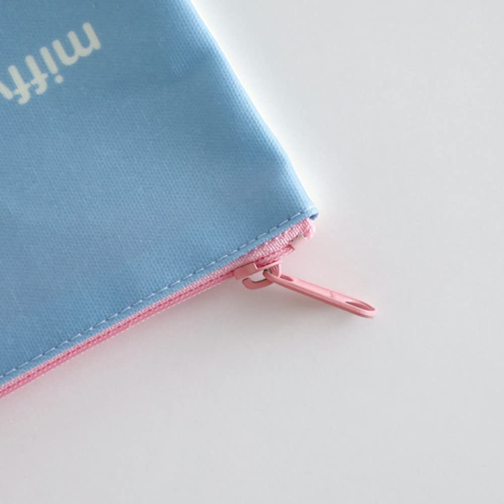 Green Flash Miffy Square W18 x Blue Pouch, H18cm, BM-220,