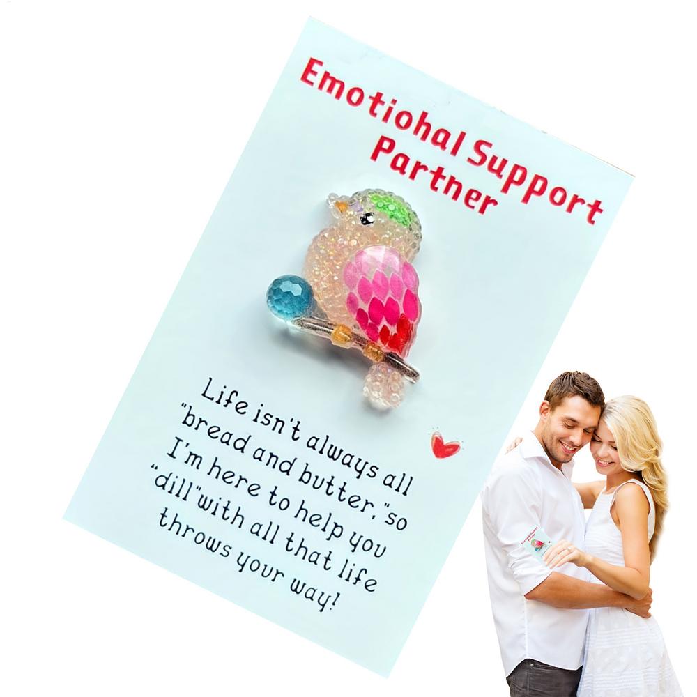 Hug Card Resin Animal Little Resin Animal Funny Emotional Hug Card Express Love And Encouragement Women Men Positive Hug Cards