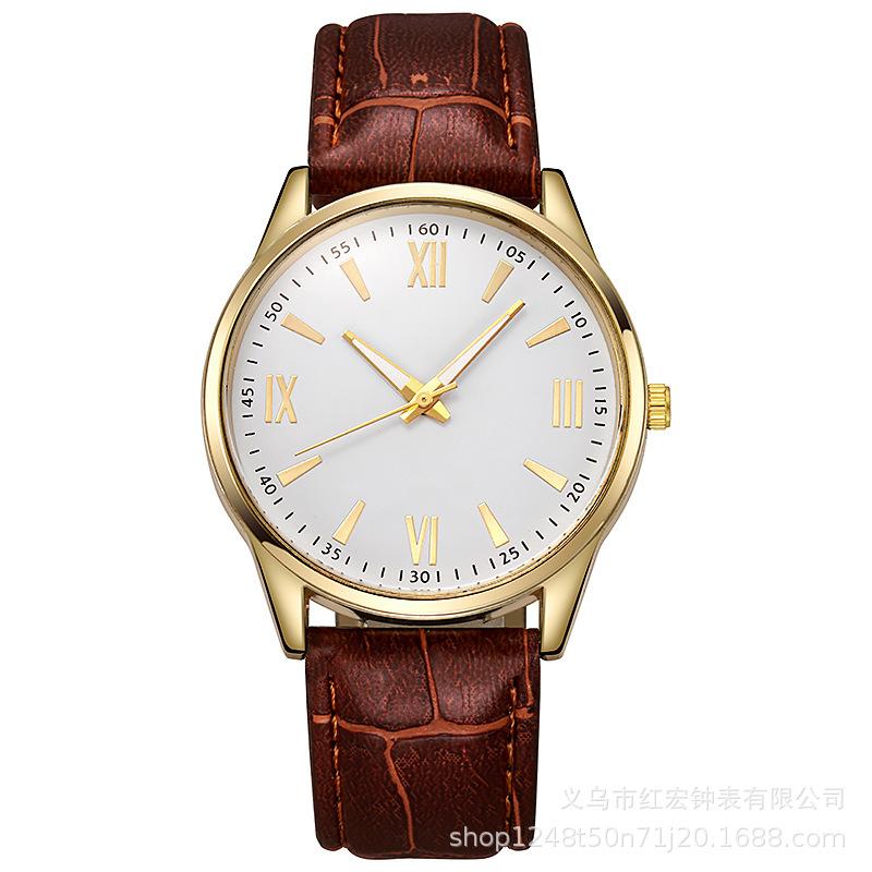 Men's Watch New Business Men's Watch Casual Geneva Quartz Watch Belt Watch